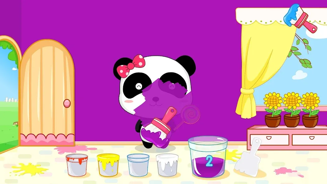 Baby Panda's Color Mixing  [МОД Много монет] Screenshot 2