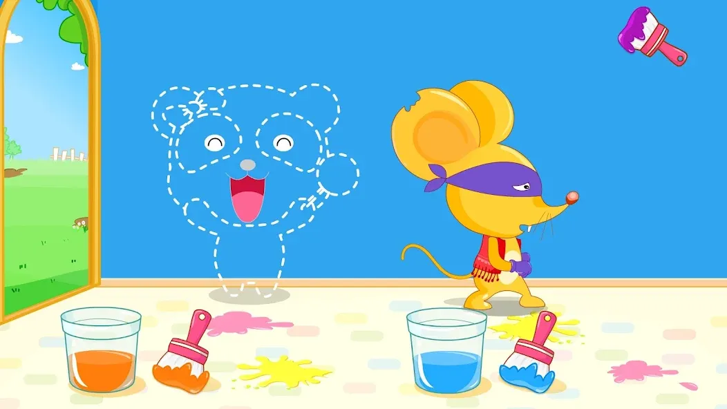 Baby Panda's Color Mixing  [МОД Много монет] Screenshot 3