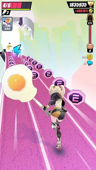 Slash & Girl - Endless Run  [МОД Menu] Screenshot 5