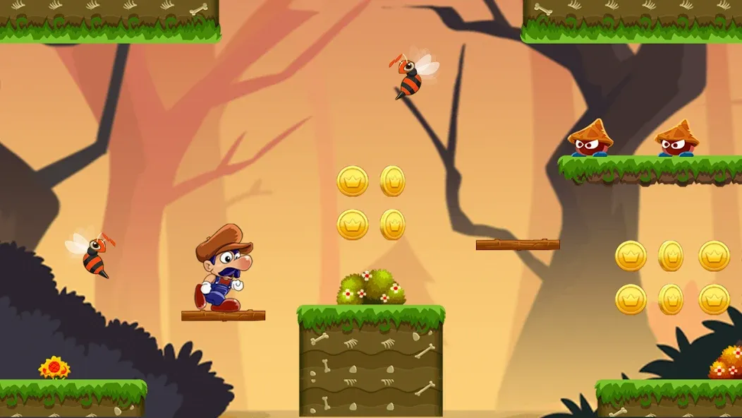 Super Bino Go:Adventure Jungle (Супер Бино Го)  [МОД Бесконечные монеты] Screenshot 3