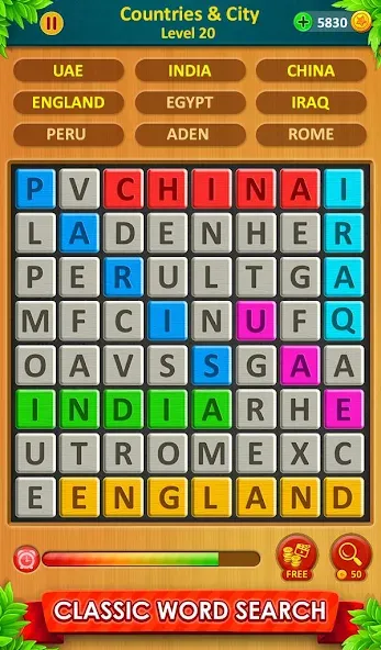 Word Game 2024 - Word Connect (Ворд Гейм 2023)  [МОД Бесконечные деньги] Screenshot 2