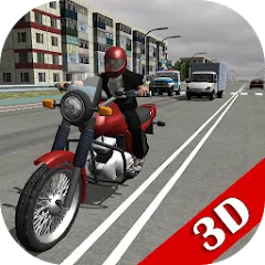 Скачать взлом Russian Moto Traffic Rider 3D  [МОД Меню] - последняя версия apk на Андроид