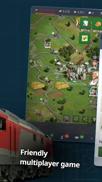Rail Nation - Railroad Tycoon (Рэйл Нэйшн)  [МОД Бесконечные деньги] Screenshot 3