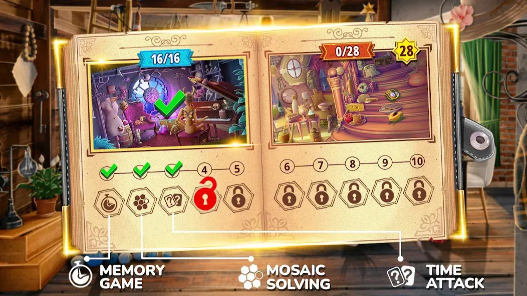 Books of Wonder Hidden Objects  [МОД Меню] Screenshot 2
