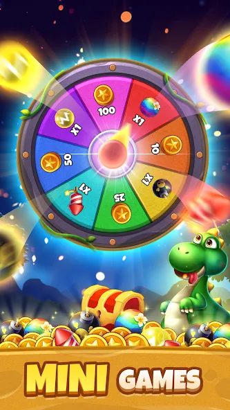 Bubble Shooter Primitive Eggs (Бабл Шутер Примитивные Яйца)  [МОД Бесконечные монеты] Screenshot 1