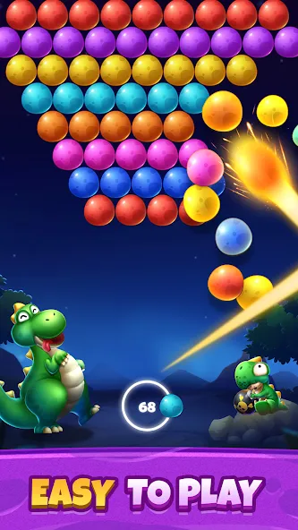 Bubble Shooter Primitive Eggs (Бабл Шутер Примитивные Яйца)  [МОД Бесконечные монеты] Screenshot 4