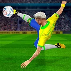 Скачать взломанную Play Football: Soccer Games (тар Футбол 23)  [МОД Бесконечные монеты] - стабильная версия apk на Андроид