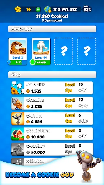 Cookie Clickers™ (Куки Кликеры)  [МОД Бесконечные монеты] Screenshot 3