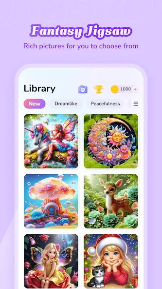 Fantasy Jigsaw - HD Puzzle (Фэнтези Пазл)  [МОД Mega Pack] Screenshot 3