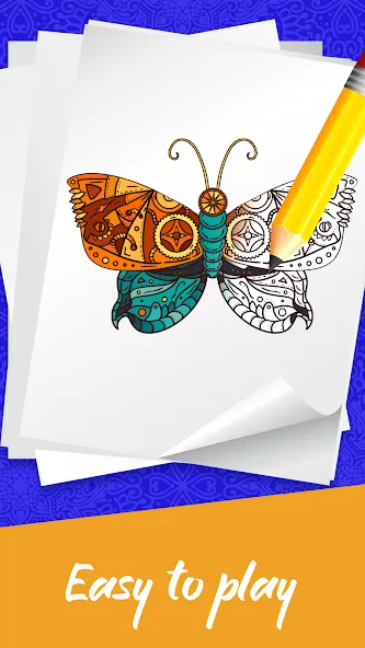 Mandala Coloring Book Game (Мандала Книга раскрасок  Игра)  [МОД Mega Pack] Screenshot 2