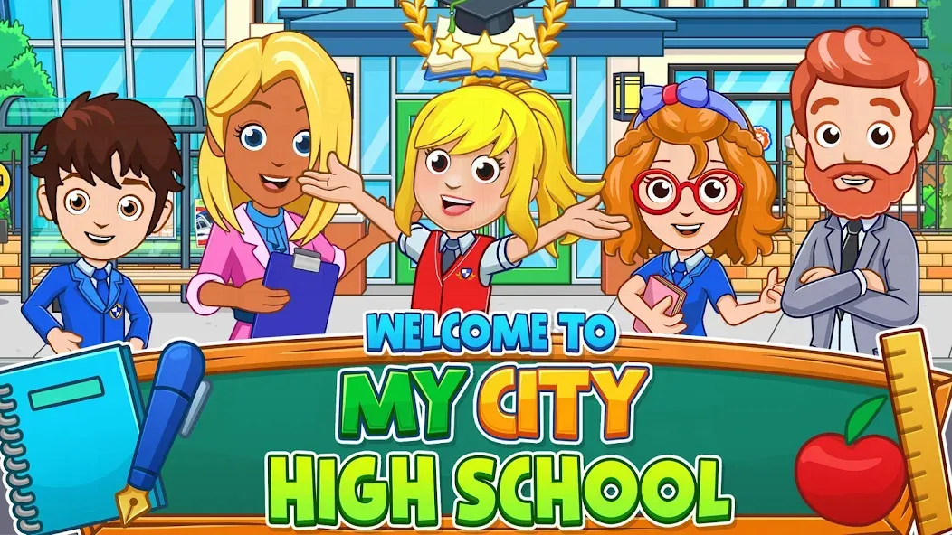 My City : High School (Мой город)  [МОД Много денег] Screenshot 1