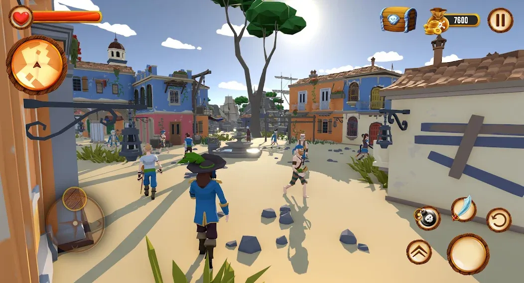 Pirate Polygon Caribbean Sea (Пиратская Полигон Карибское море)  [МОД Меню] Screenshot 5