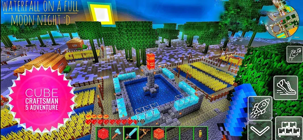 Cube Craftsman 5 Adventure (КубКрафт Приключение)  [МОД Меню] Screenshot 1