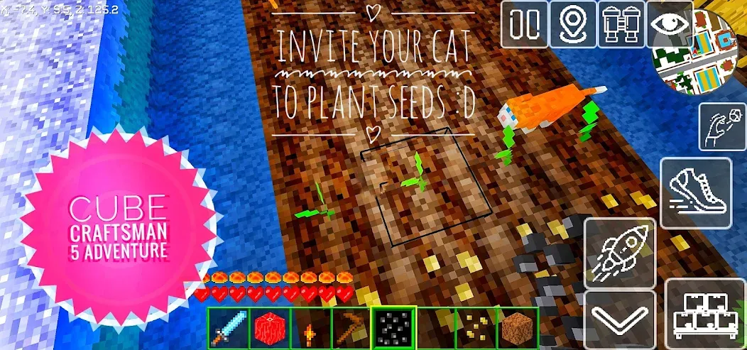 Cube Craftsman 5 Adventure (КубКрафт Приключение)  [МОД Меню] Screenshot 5