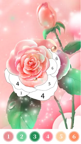 Rose Coloring Book Color Games  [МОД Menu] Screenshot 5
