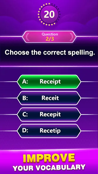 Spelling Quiz - Word Trivia (Спеллинг Квиз)  [МОД Unlimited Money] Screenshot 4