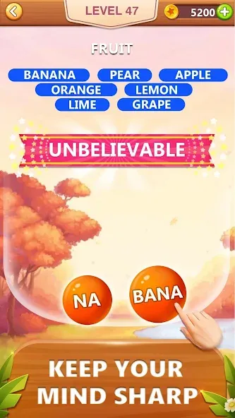 Word Bubble Puzzle - Word Game  [МОД Бесконечные монеты] Screenshot 3